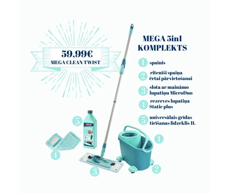 MEGA rinkinys "Clean Twist M Ergo MEGA rinkinys "Clean Twist M Ergo