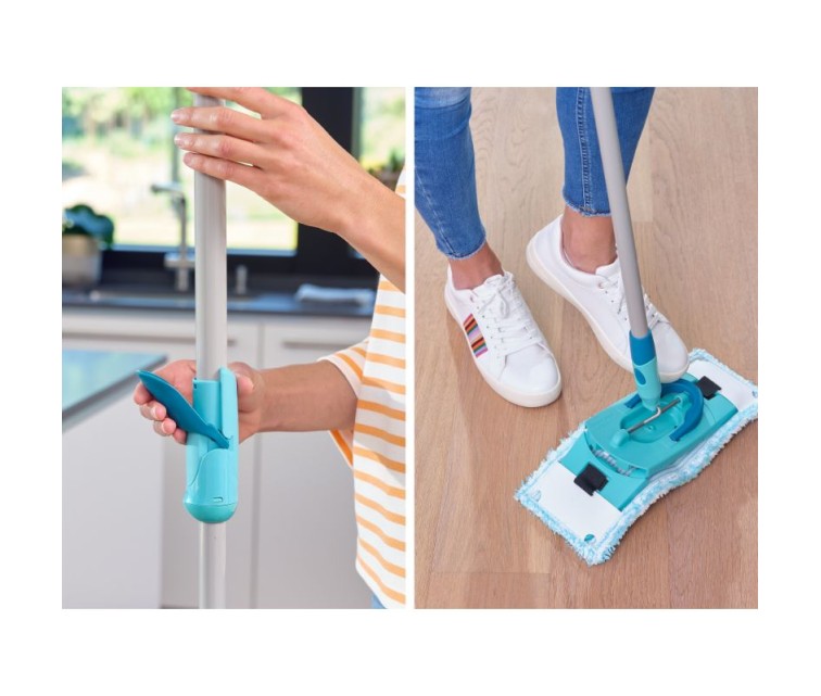 LEIFHEIT Floor Cleaning Set Clean Twist M Ergo + gr. mazg. to. Power Cleaner 1L