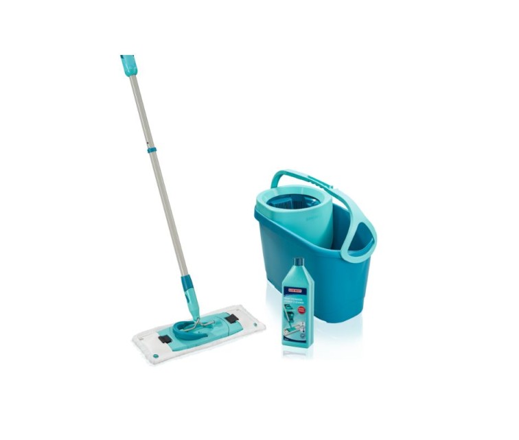 LEIFHEIT Floor Cleaning Set Clean Twist M Ergo + gr. mazg. to. Power Cleaner 1L