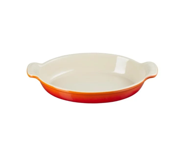 Le Creuset Cepamtrauks ovāls Heritage akmens masas 28cm / 1,6L oranžs Le Creuset Cepamtrauks ovāls Heritage akmens masas 28cm / 1,6L oranžs