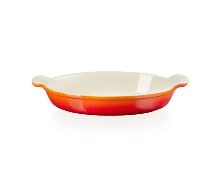 Le Creuset Cepamtrauks ovāls Heritage akmens masas 28cm / 1,6L oranžs Le Creuset Cepamtrauks ovāls Heritage akmens masas 28cm / 1,6L oranžs
