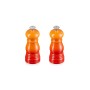 Salt and pepper grinder set 11cm orange