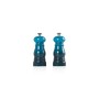 Salt and pepper grinder set 11cm blue