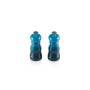 Salt and pepper grinder set 11cm blue