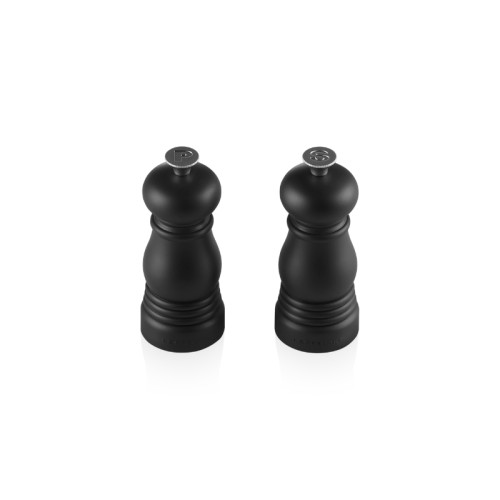 Le Creuset Sāls un piparu dzirnaviņu komplekts 11cm matēts melns Le Creuset Sāls un piparu dzirnaviņu komplekts 11cm matēts melns