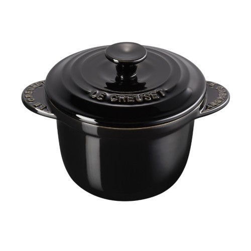 Le Creuset Mini puodelis iš akmens masės Ø13cm / 0,45L juodas Le Creuset Mini puodelis iš akmens masės Ø13cm / 0,45L juodas