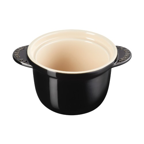 Le Creuset Mini puodelis iš akmens masės Ø13cm / 0,45L juodas Le Creuset Mini puodelis iš akmens masės Ø13cm / 0,45L juodas