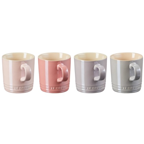 Le Creuset Cup set London 4 pcs. 350ml stoneware Prl Cp/rq/bp/mg Le Creuset Cup set London 4 pcs. 350ml stoneware Prl Cp/rq/bp/mg