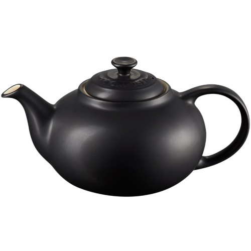 Le Creuset Arbatinukas iš akmens masės 1,3 l, juodas Le Creuset Arbatinukas iš akmens masės 1,3 l, juodas