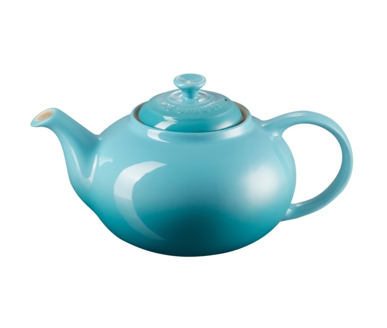 Teapot stoneware 1,3L light blue