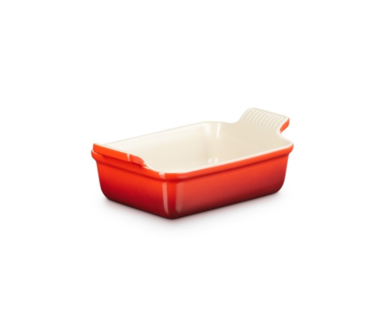 Le Creuset Rectangular Heritage Stoneware 19x14cm / 1,1L orange