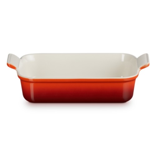 Le Creuset Cepamtrauks taisnstūra Heritage akmens masas 26x19cm / 2,4L oranžs Le Creuset Cepamtrauks taisnstūra Heritage akmens masas 26x19cm / 2,4L oranžs
