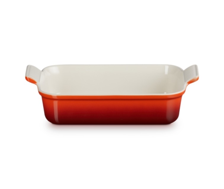 Le Creuset Rectangular Heritage Stoneware 26x19cm / 2,4L orange