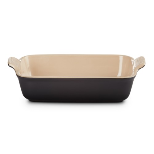Le Creuset Cepamtrauks taisnstūra Heritage akmens masas 26x19cm / 2,4L melns Le Creuset Cepamtrauks taisnstūra Heritage akmens masas 26x19cm / 2,4L melns