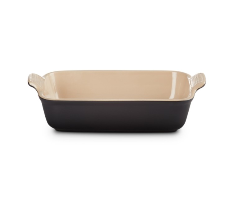 Le Creuset Cepamtrauks taisnstūra Heritage akmens masas 26x19cm / 2,4L melns