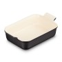 Le Creuset Rectangular Heritage Stoneware 26x19cm / 2,4L black