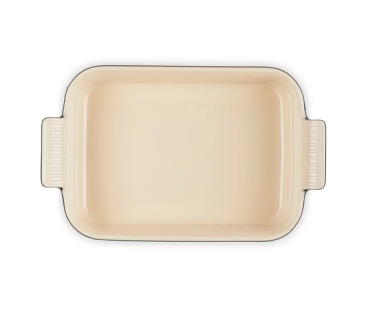 Le Creuset Rectangular Heritage Stoneware 26x19cm / 2,4L black