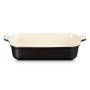 Le Creuset Rectangular Heritage Stoneware 32x24cm / 4L black