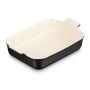 Le Creuset Cepamtrauks taisnstūra Heritage akmens masas 32x24cm / 4L melns