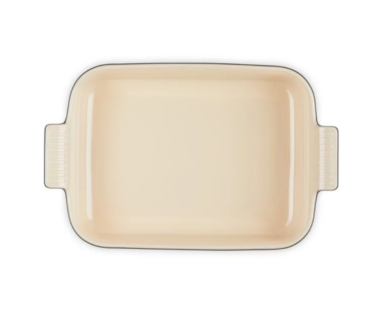 Le Creuset Cepamtrauks taisnstūra Heritage akmens masas 32x24cm / 4L melns