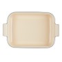 Le Creuset Rectangular Heritage Stoneware 32x24cm / 4L black