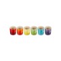 Набор из 6 чашек для капучино из керамогранита 200 мл разных цветов