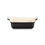 Le Creuset Rectangular Heritage Stoneware 19x14cm / 1,1L black