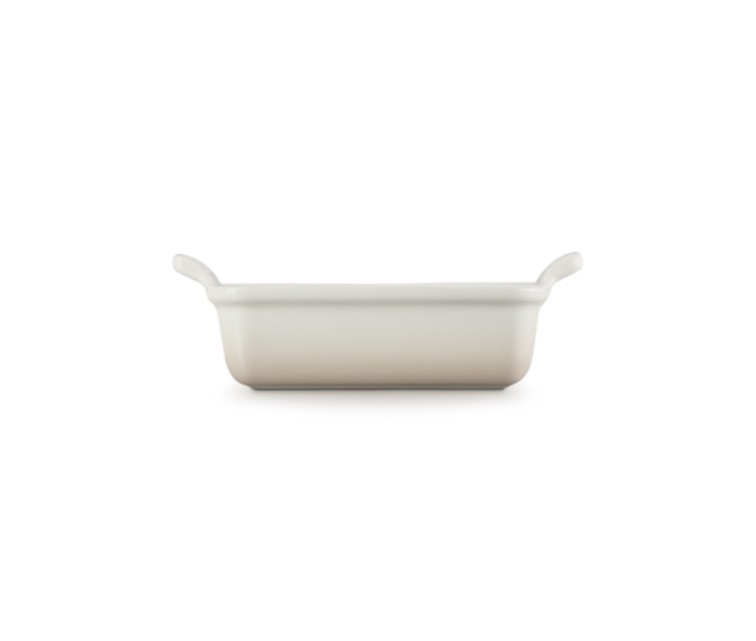 Le Creuset Rectangular Heritage Stoneware 19x14cm / 1,1L white