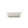 Le Creuset Cepamtrauks taisnstūra Heritage akmens masas 19x14cm / 1,1L balts