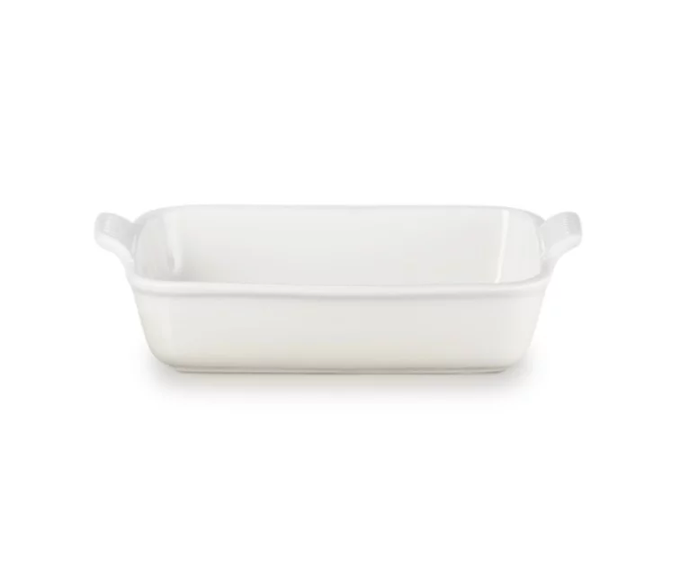 Le Creuset Cepamtrauks taisnstūra Heritage akmens masas 26x19cm / 2,4L balts Le Creuset Cepamtrauks taisnstūra Heritage akmens masas 26x19cm / 2,4L balts