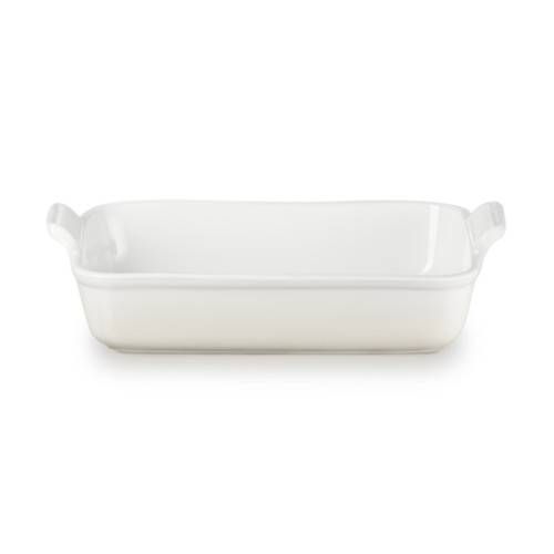 Le Creuset ristkülikukujuline pärandkeraamika 32x24cm / 4L valge Le Creuset ristkülikukujuline pärandkeraamika 32x24cm / 4L valge