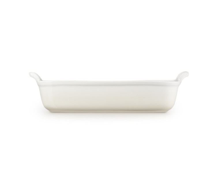 Le Creuset Rectangular Heritage Stoneware 32x24cm / 4L white