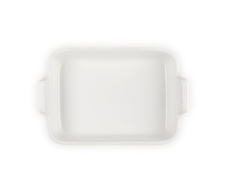 Le Creuset Rectangular Heritage Stoneware 32x24cm / 4L white