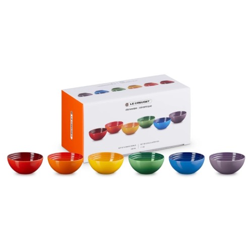 Bļodiņu komplekts 6 gab. akmens masas 330ml dažādās krāsās