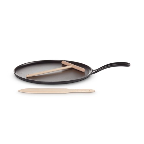 Le Creuset Čuguna pankūku panna Ø27cm matēti melna Le Creuset Čuguna pankūku panna Ø27cm matēti melna