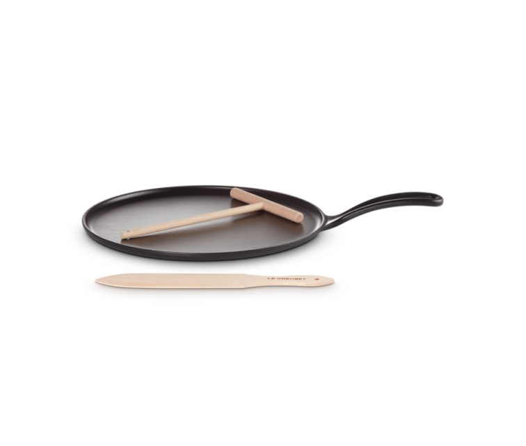 Cast iron pancake pan Ø27cm matt black