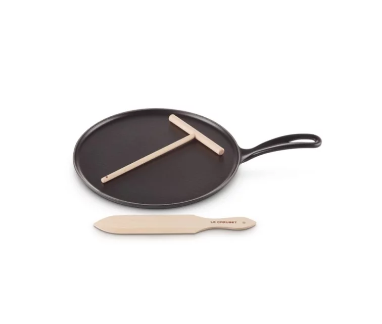 Le Creuset Чугунная сковорода для блинов Ø27 см, черный мат Le Creuset Чугунная сковорода для блинов Ø27 см, черный мат