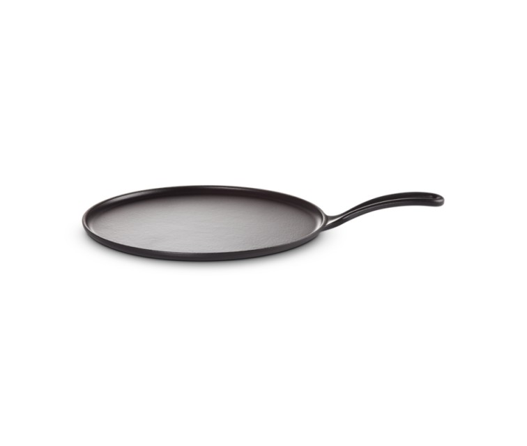 Чугунная сковорода для блинов Ø27 см, черный мат