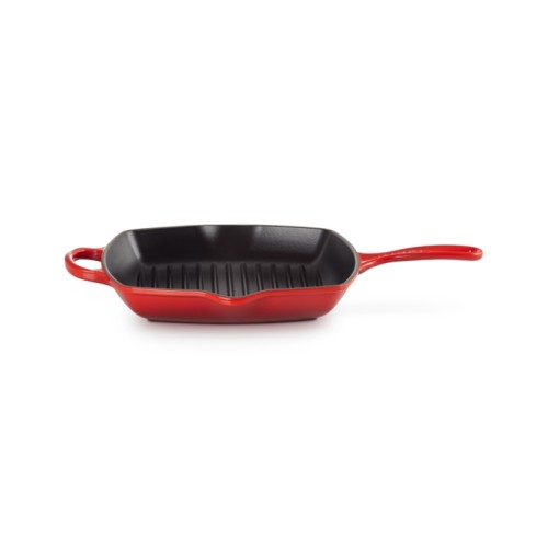 Le Creuset Čuguna grillpanna kvadrātveida 26x26cm sarkana Le Creuset Čuguna grillpanna kvadrātveida 26x26cm sarkana