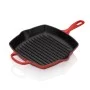 Le Creuset Чугунная сковорода-гриль квадратная 26x26 см красная