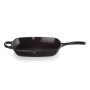 Cast iron grill pan square 26x26cm mat black