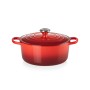 Cast iron pot round Ø24cm / 4,2L red