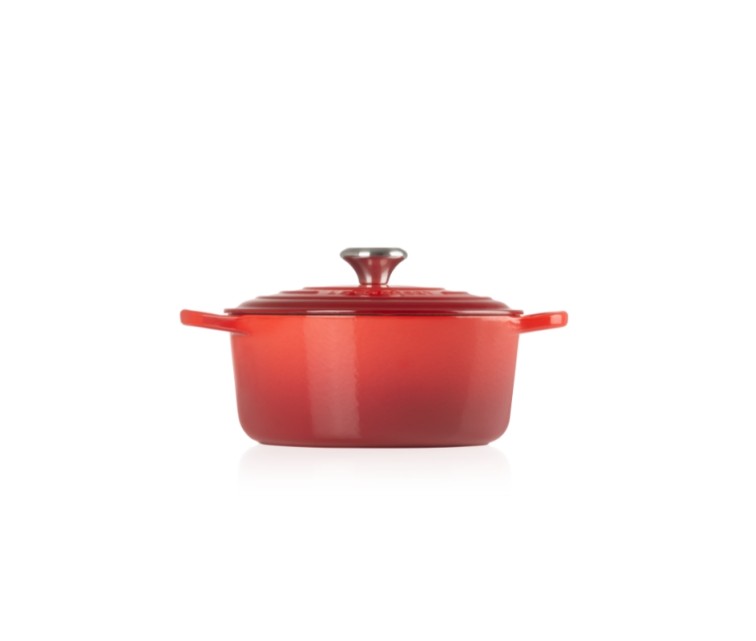 Cast iron pot round Ø24cm / 4,2L red