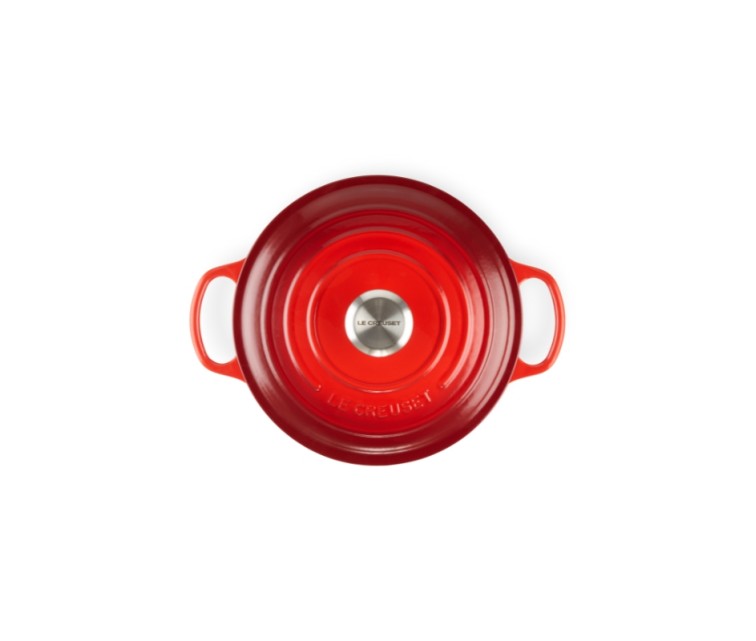 Cast iron pot round Ø24cm / 4,2L red