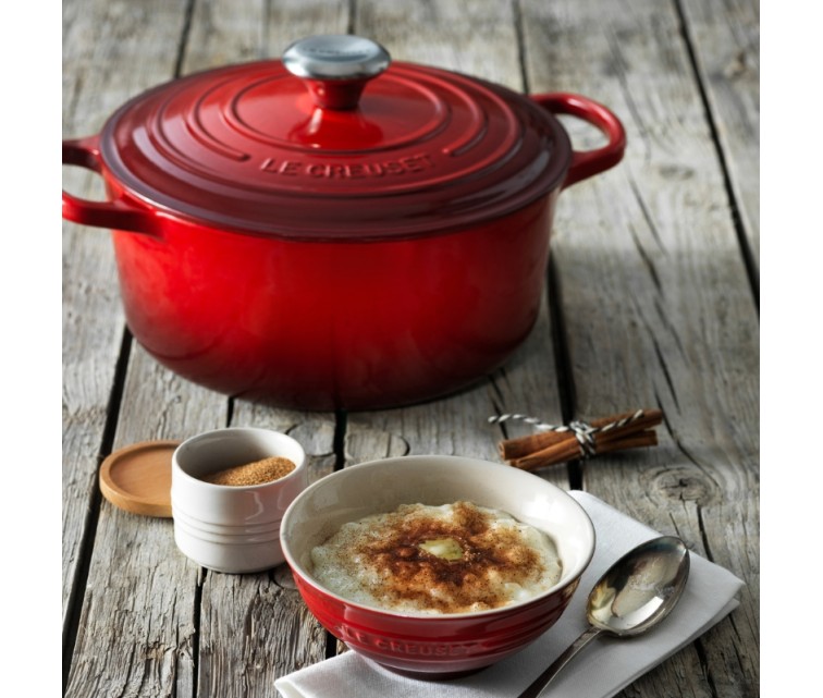 Cast iron pot round Ø24cm / 4,2L red