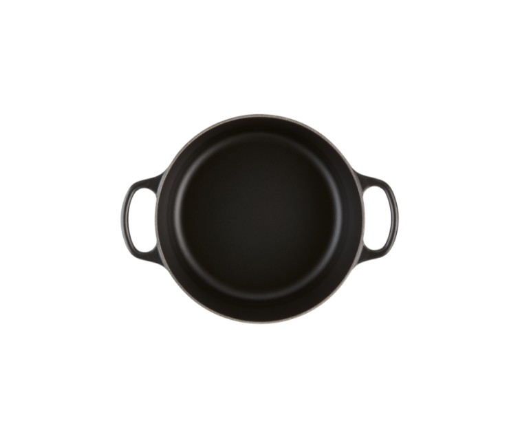 Cast iron kettle round Ø24cm / 4,2L mat black