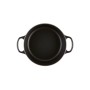 Cast iron kettle round Ø24cm / 4,2L mat black