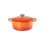 Cast iron round pot Ø24cm / 4,2L orange