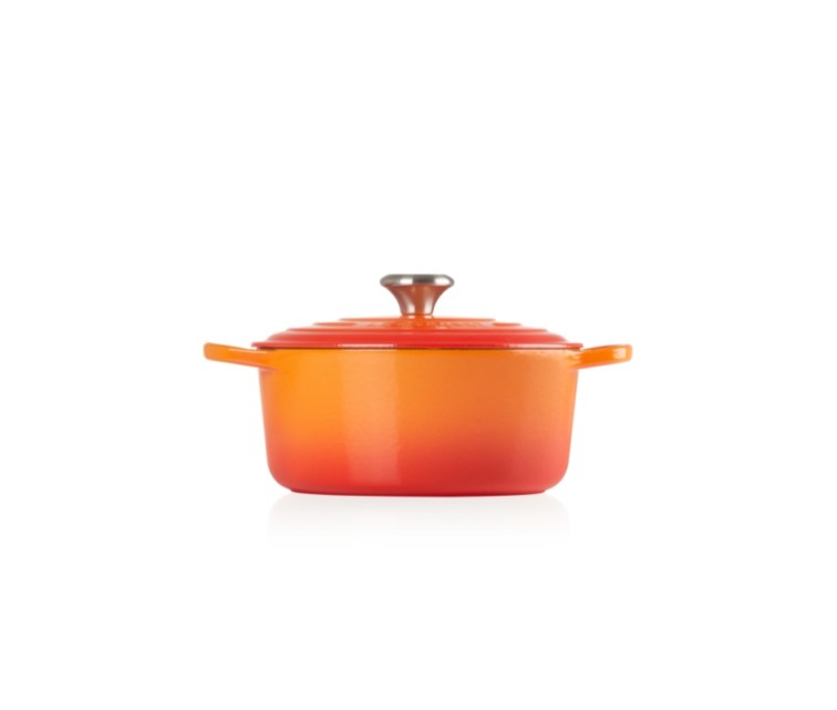 Cast iron round pot Ø24cm / 4,2L orange