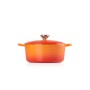 Cast iron round pot Ø24cm / 4,2L orange